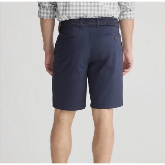 J Crew Navy Blue Stretch Chino 9” Shorts‎ Men’s Size 38 (1080) - Picture 2 of 8